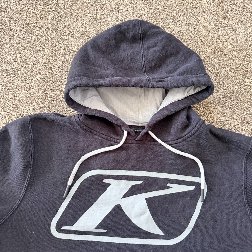 Klim Hoodie Sweatshirt Men's Medium Black Race Snowmobiling Fleece Sports